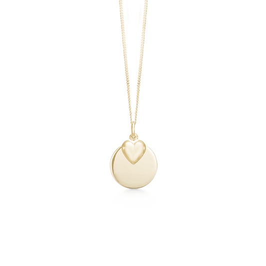 SØLV FORG. COLLIER M/BLANK PLADE+HJERTE 