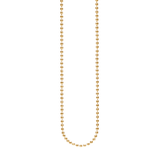 Sølv forg.collier kugle facet 1,8mm 80cm