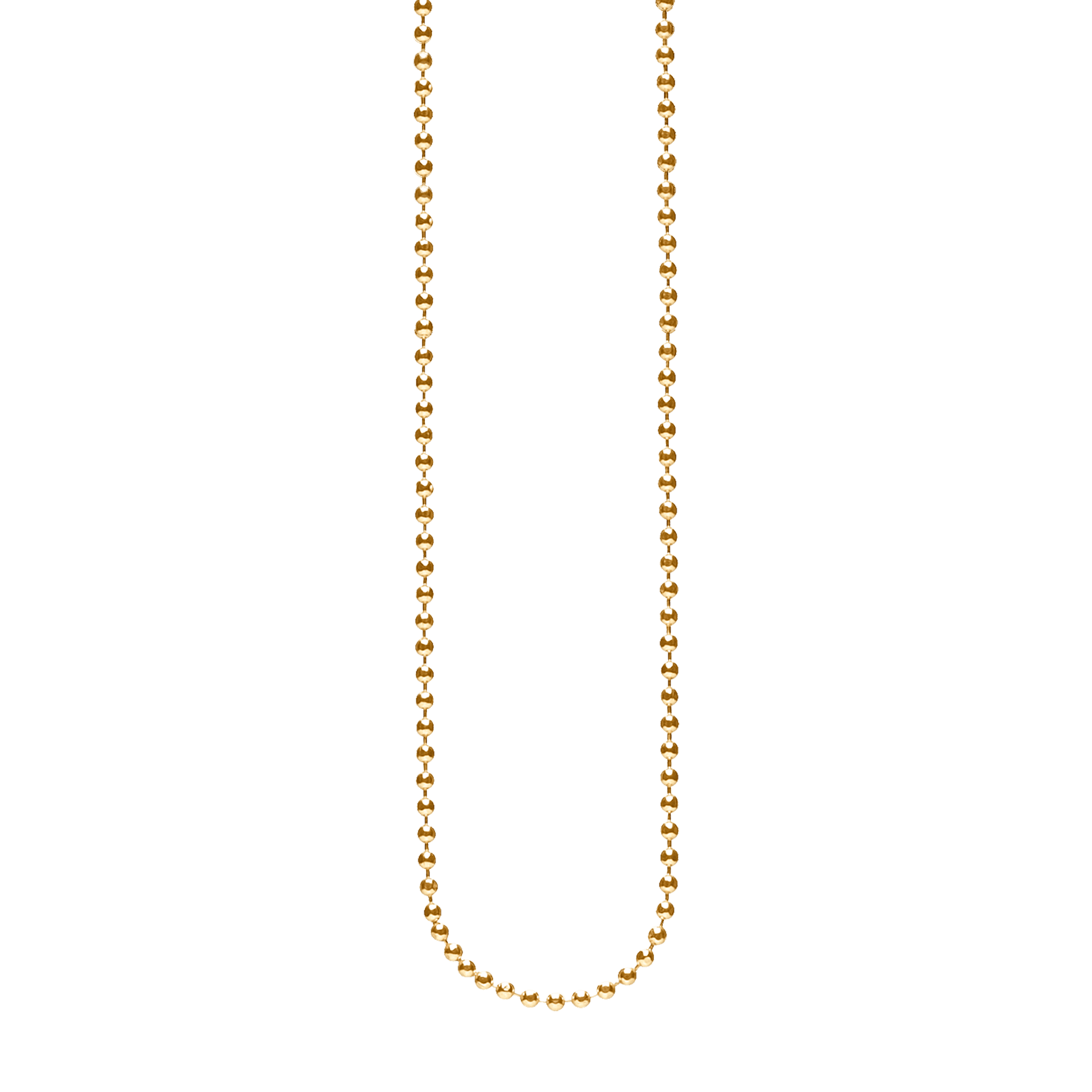 Sølv forg.collier kugle facet 1,8mm 80cm