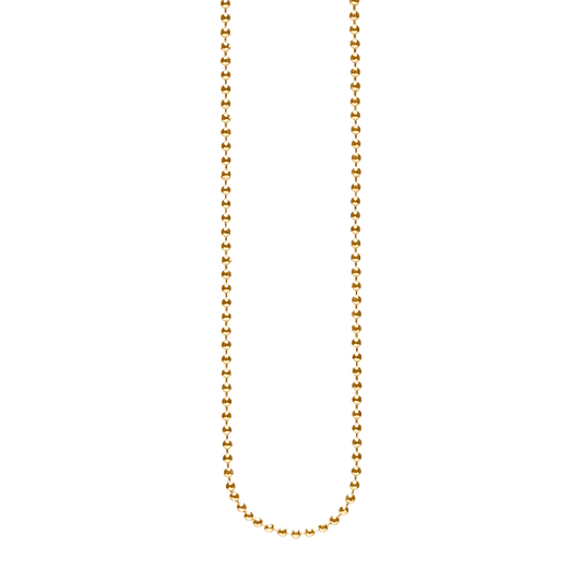 Sølv forg.collier kugle facet 1,8mm 80cm