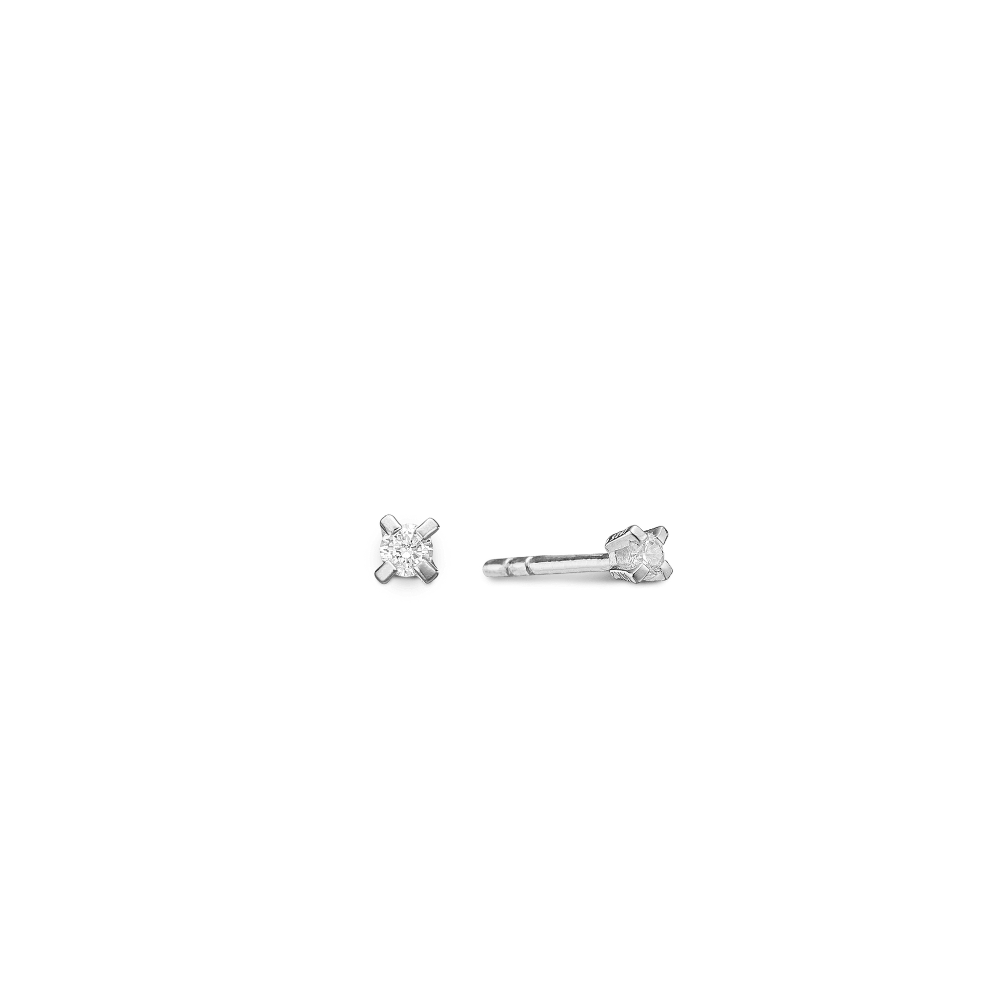 SØLV ØRESTIK M/SY.ZIRCONIA 3MM