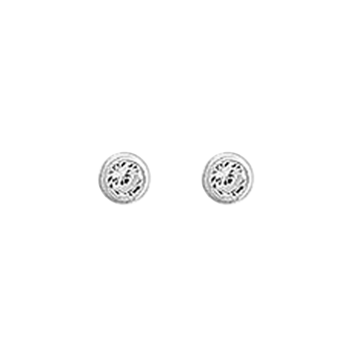 SØLV ØRESTIK M/SY.ZIRCONIA 3MM