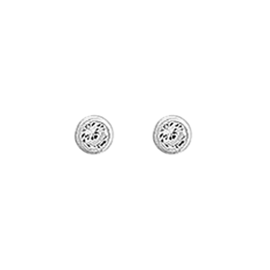 SØLV ØRESTIK M/SY.ZIRCONIA 3MM