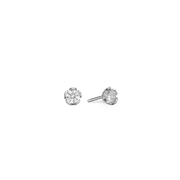 SØLV ØRESTIK M/SY.ZIRCONIA 4,5MM