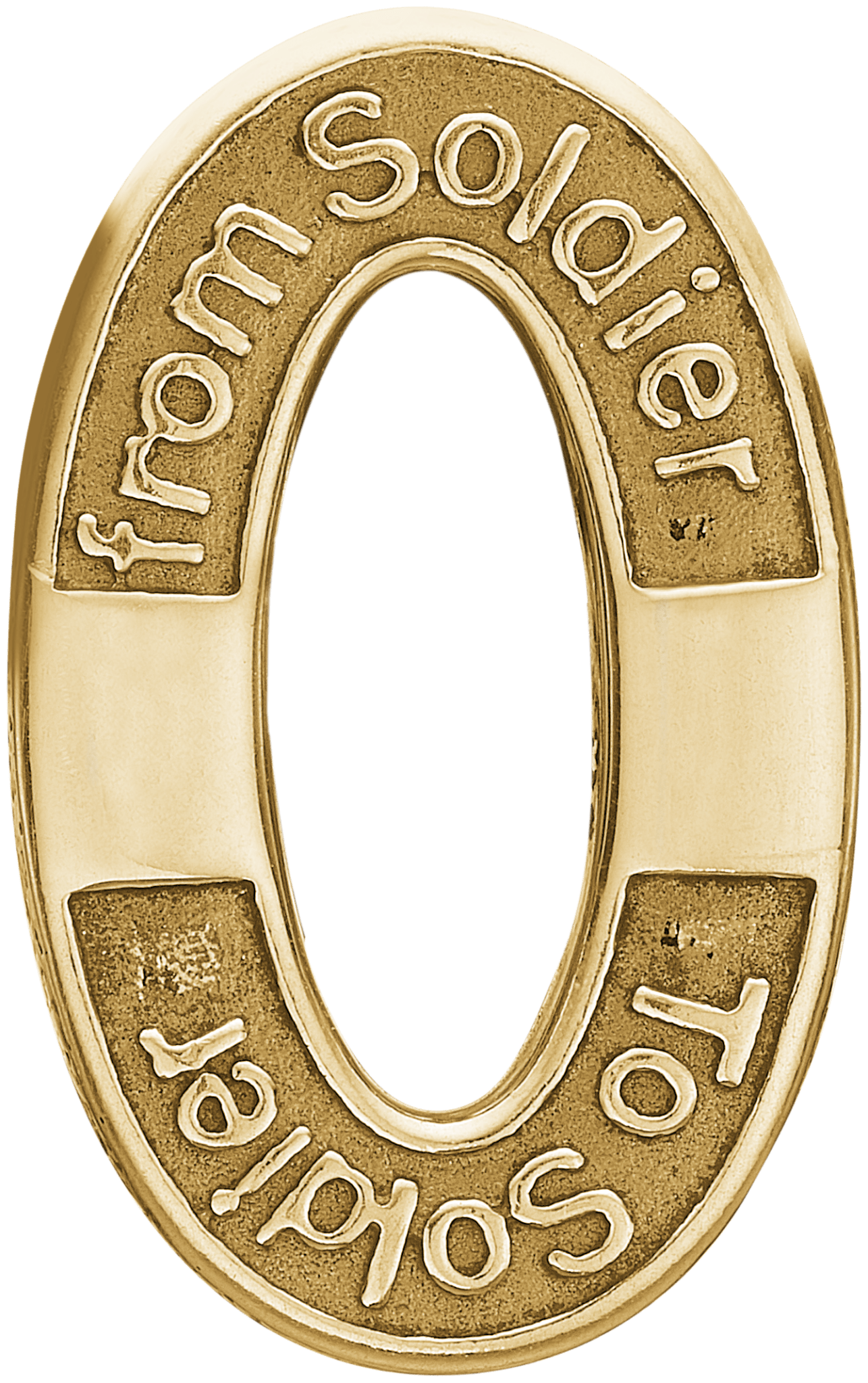 Soldier to Soldier lås - forgyldt sølv - Urma.dk