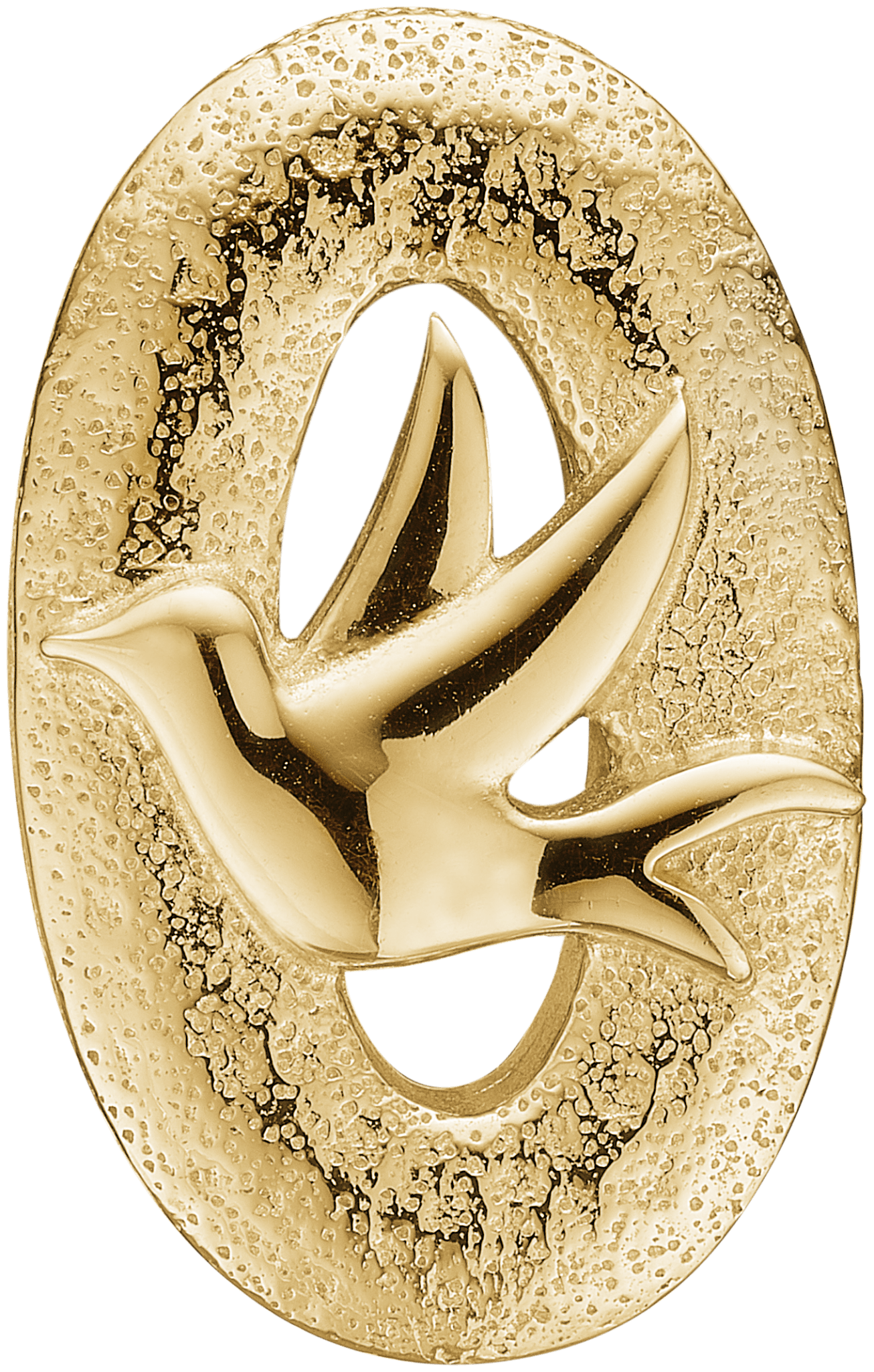 Soldier to Soldier lås - forgyldt sølv med fugl - Urma.dk