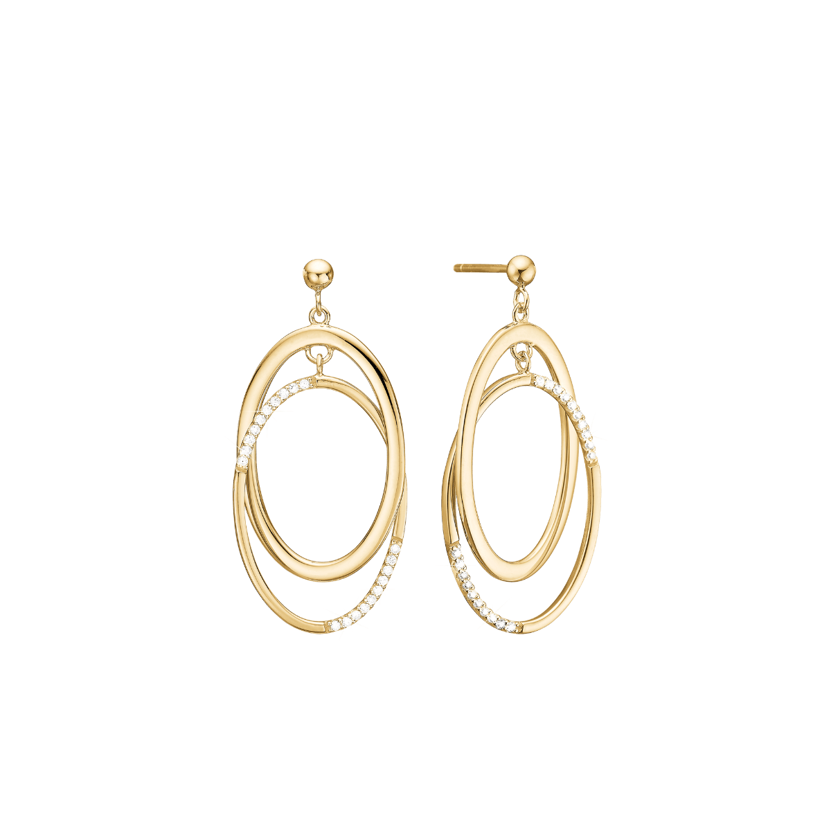 Solskin, øreringe, forg - Urma.dk