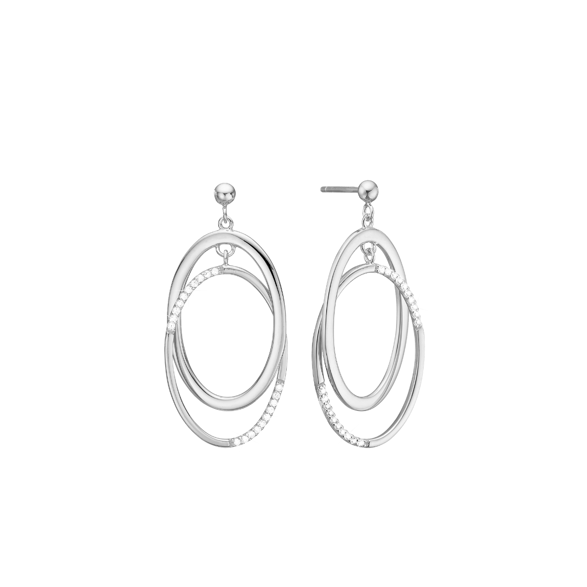 Solskin, øreringe, sølv - Urma.dk