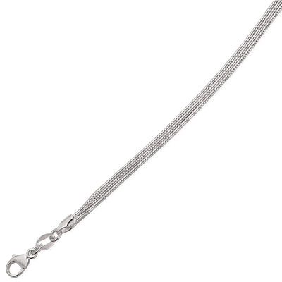 Sølv armbånd 3 slangekæder - Urma.dk