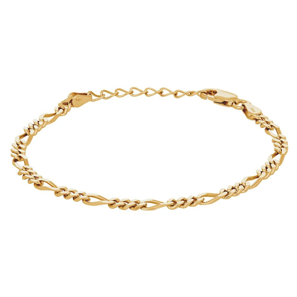 Sølv armbånd FIGARO52 3mm - Urma.dk