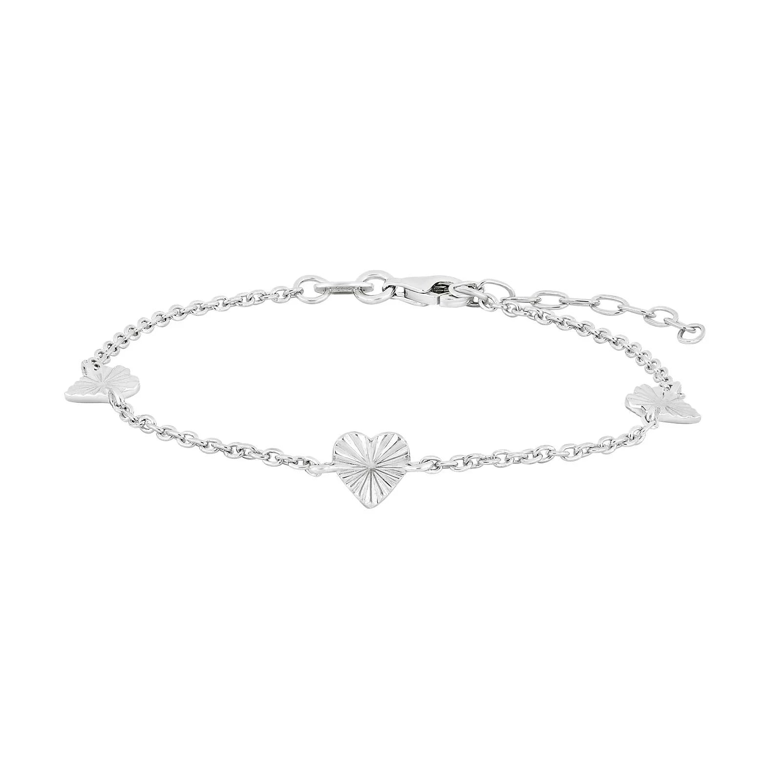 Sølv armbånd hjerte ACTOR52 - Urma.dk