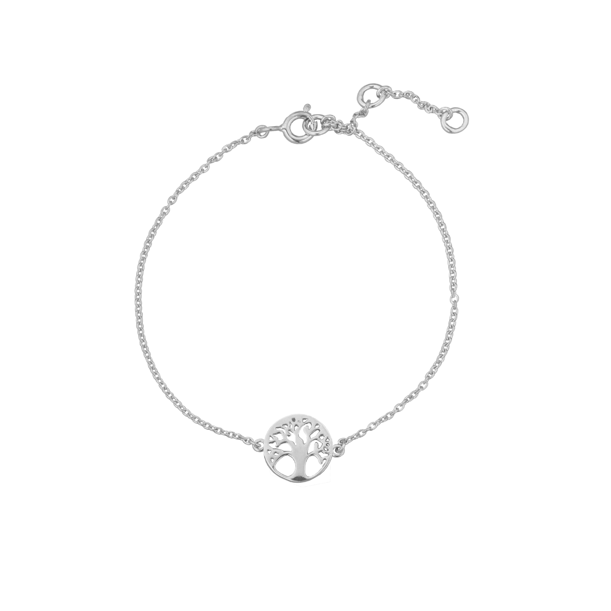 Sølv Armbånd M/Livetstræ 16+3Cm - Urma.dk