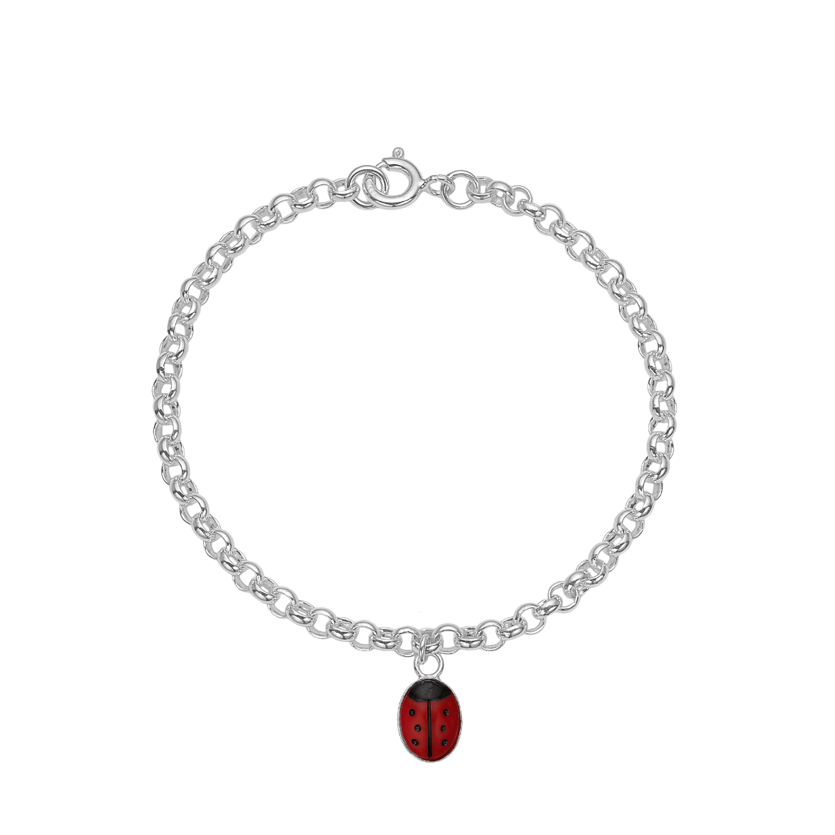 Sølv Børne Armbånd M/Mariehøne 15Cm - Urma.dk