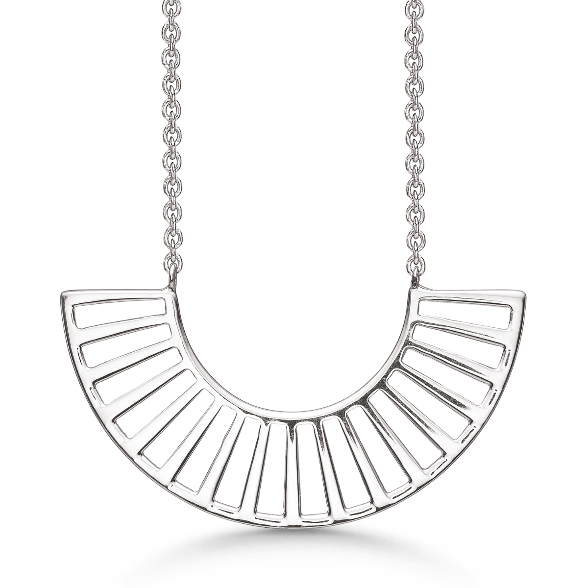 Sølv collier rhodineret 16250009 - Urma.dk