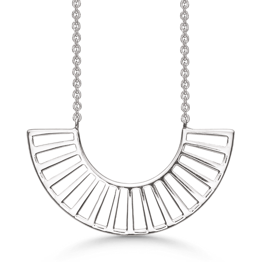 Sølv collier rhodineret 16250009 - Urma.dk