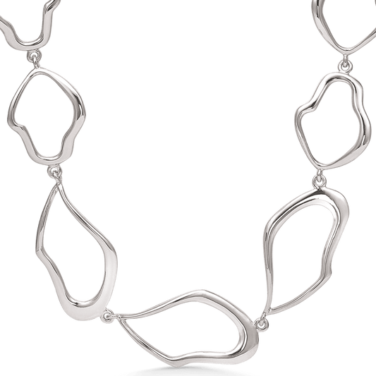 Sølv collier rhodineret 16254002 - Urma.dk