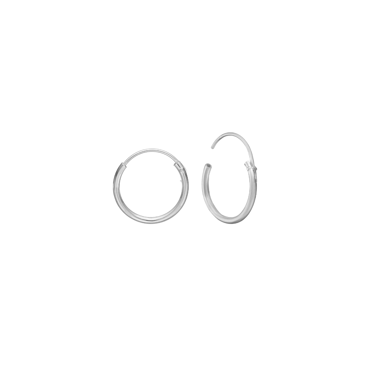 SØLV CREOL 10,5 MM, 1,2 MM TRÅD M/VIPPEL - Urma.dk