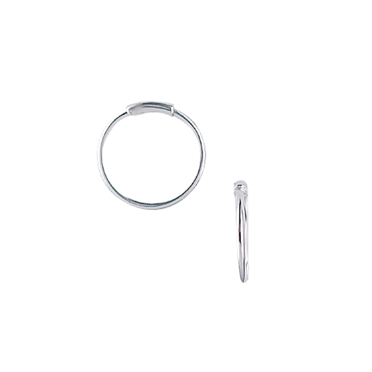 SØLV CREOL 15,5MM, 1MM TRÅD MASSIV M/VRI - Urma.dk