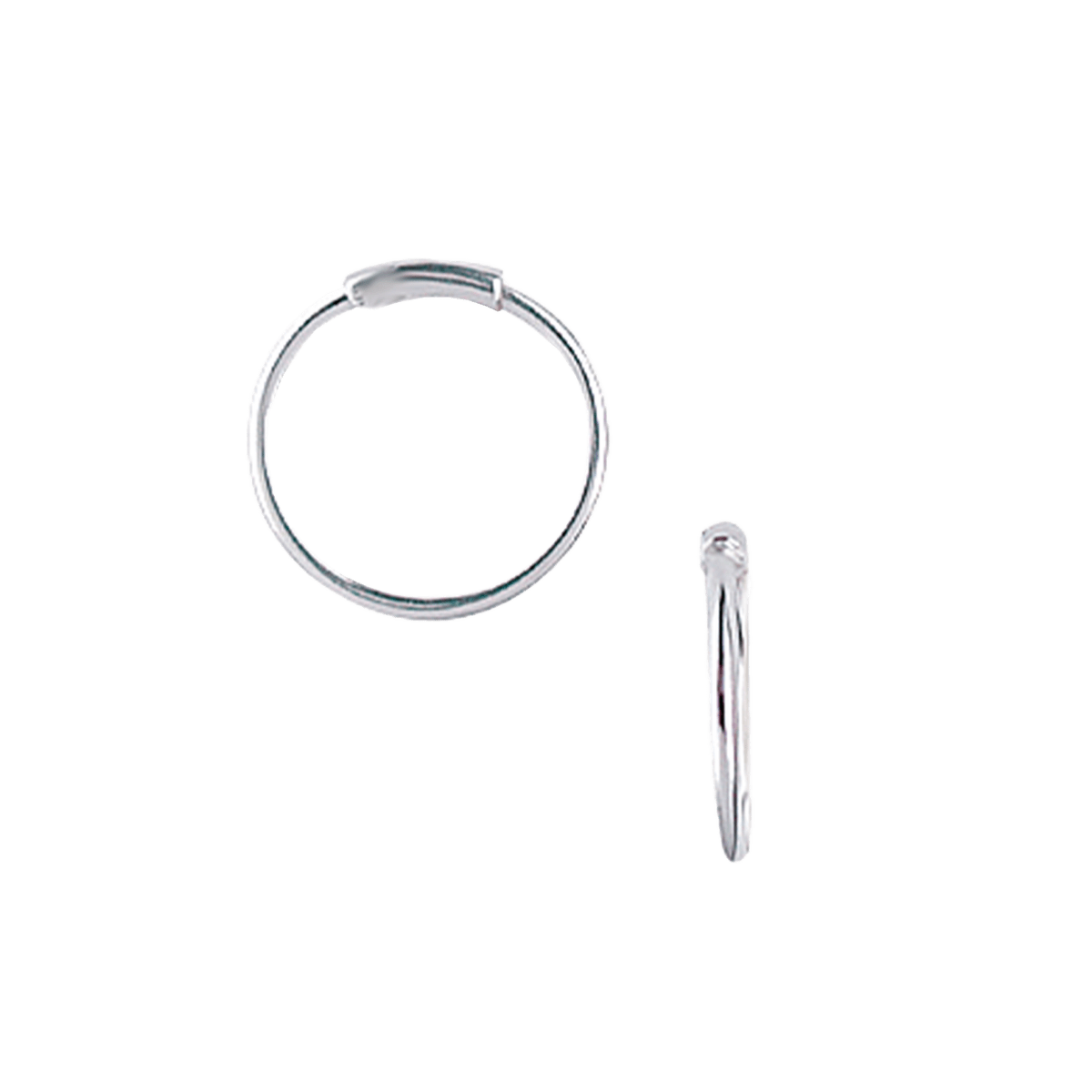 SØLV CREOL 17,5 MM , TRÅD 1MM MASSIV M/V - Urma.dk