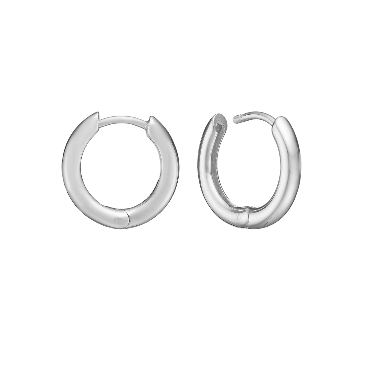 SØLV CREOL 18MM, TRÅD 2,7MM M/KLAPLÅS - Urma.dk