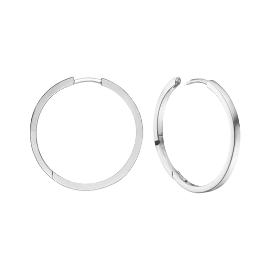 SØLV CREOL 26MM TRÅD 2 MM M/KLAPLÅS - Urma.dk
