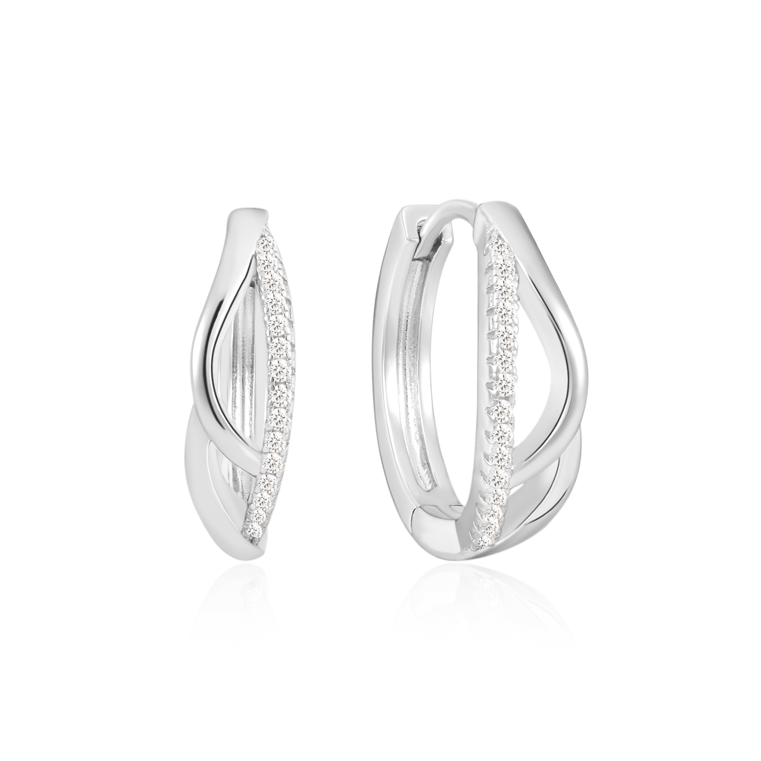 Sølv creoler 10249335 - Urma.dk