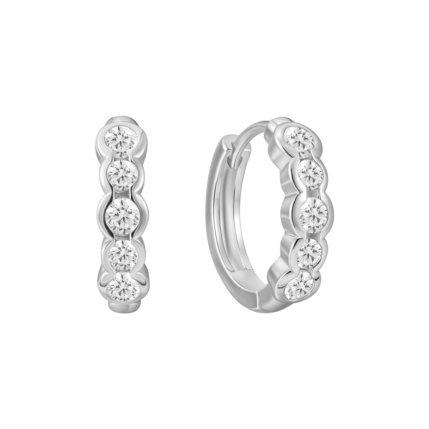 Sølv creoler 10262530 - Urma.dk