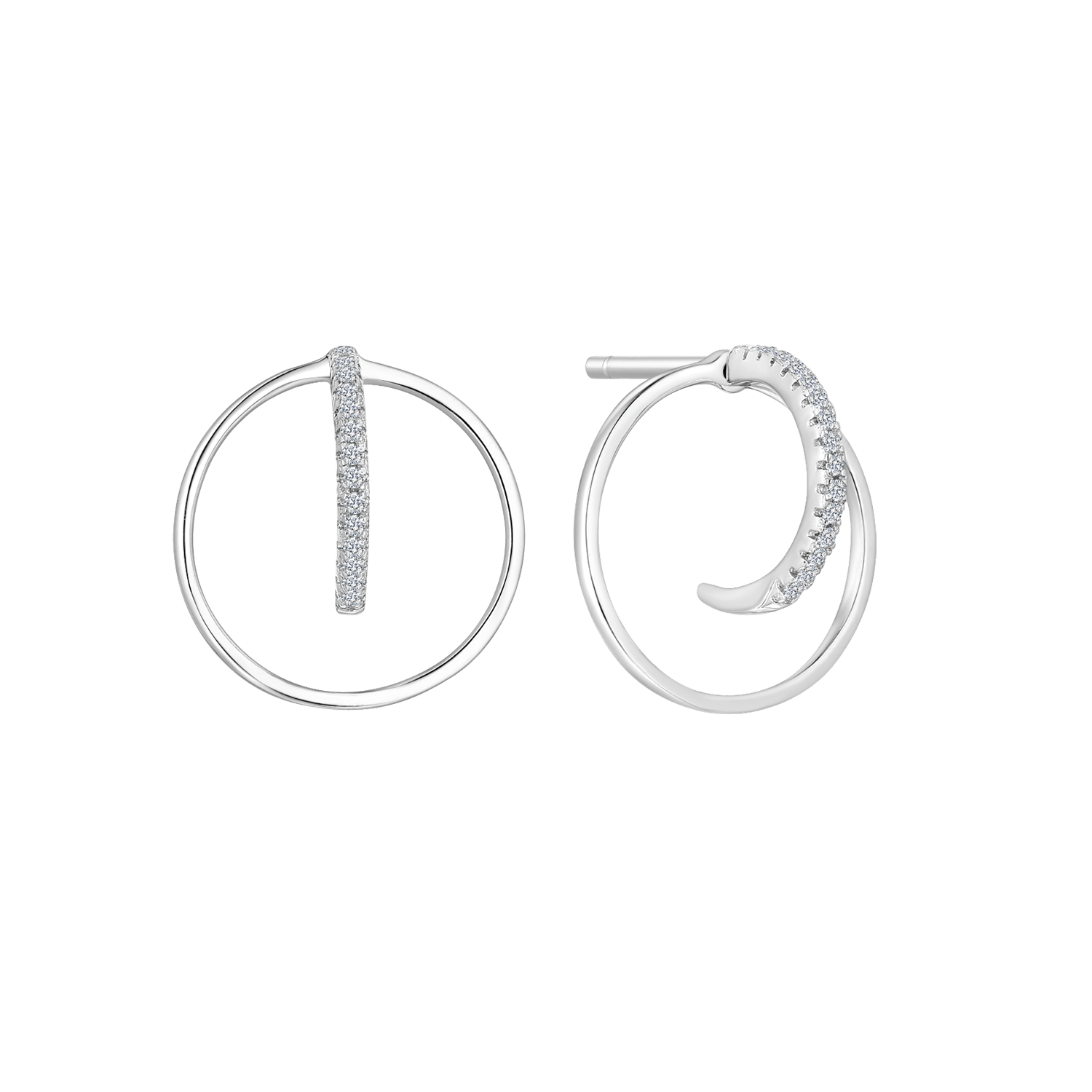 Sølv creoler 13249849 - Urma.dk