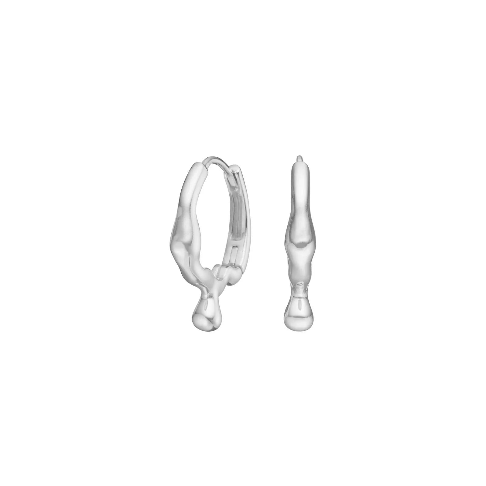 Sølv creoler FLUID52 - Urma.dk