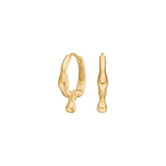 Sølv creoler FLUID52 - Urma.dk