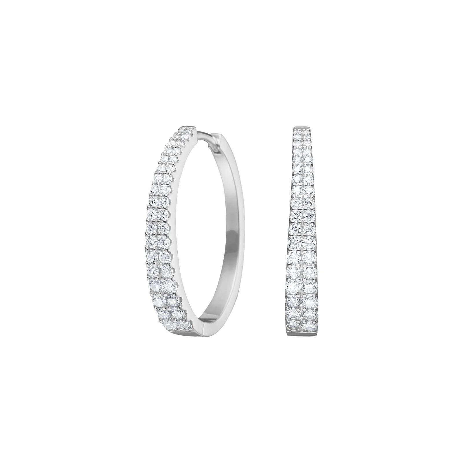 Sølv creoler large RUNANOR - Urma.dk