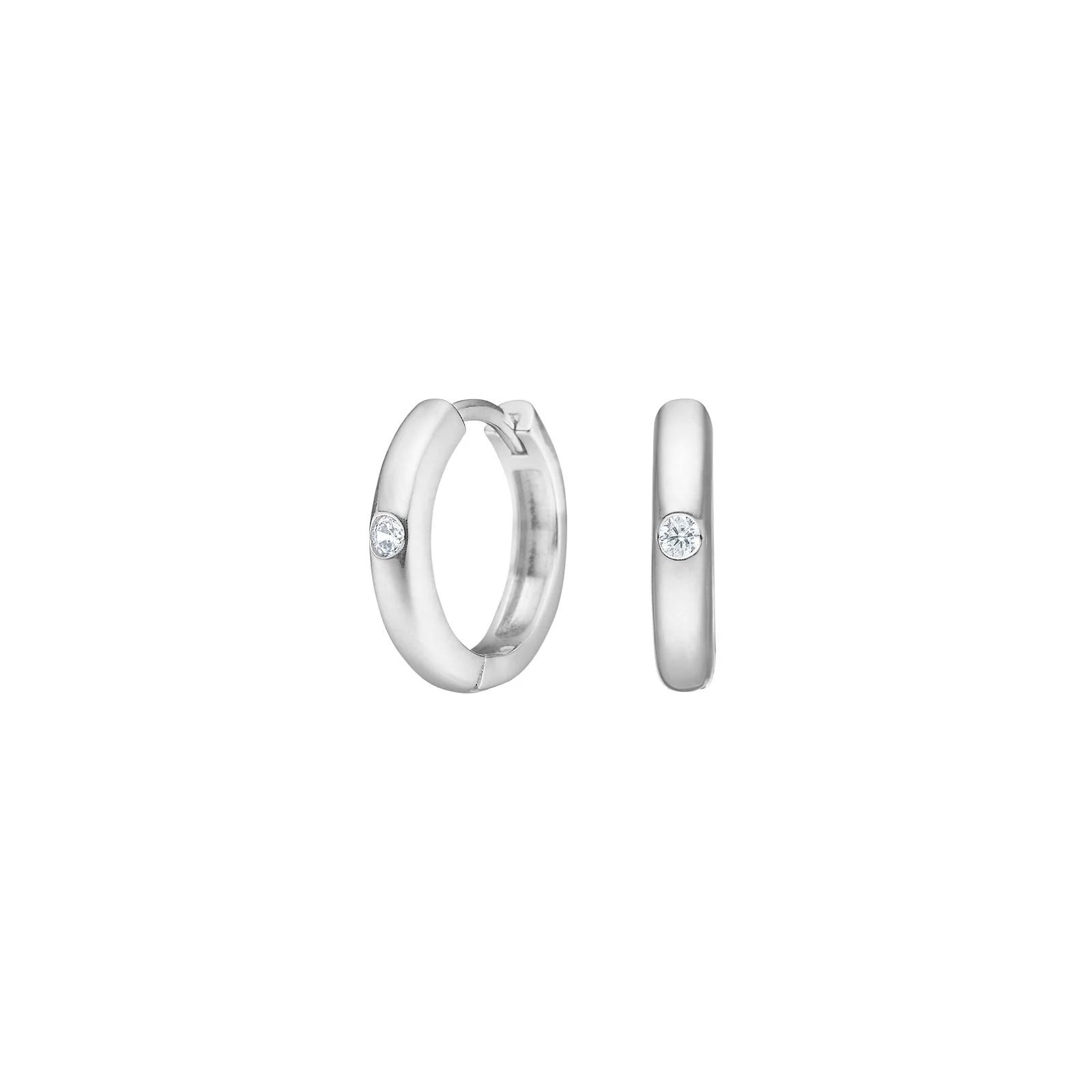 Sølv creoler POPNOR - Urma.dk