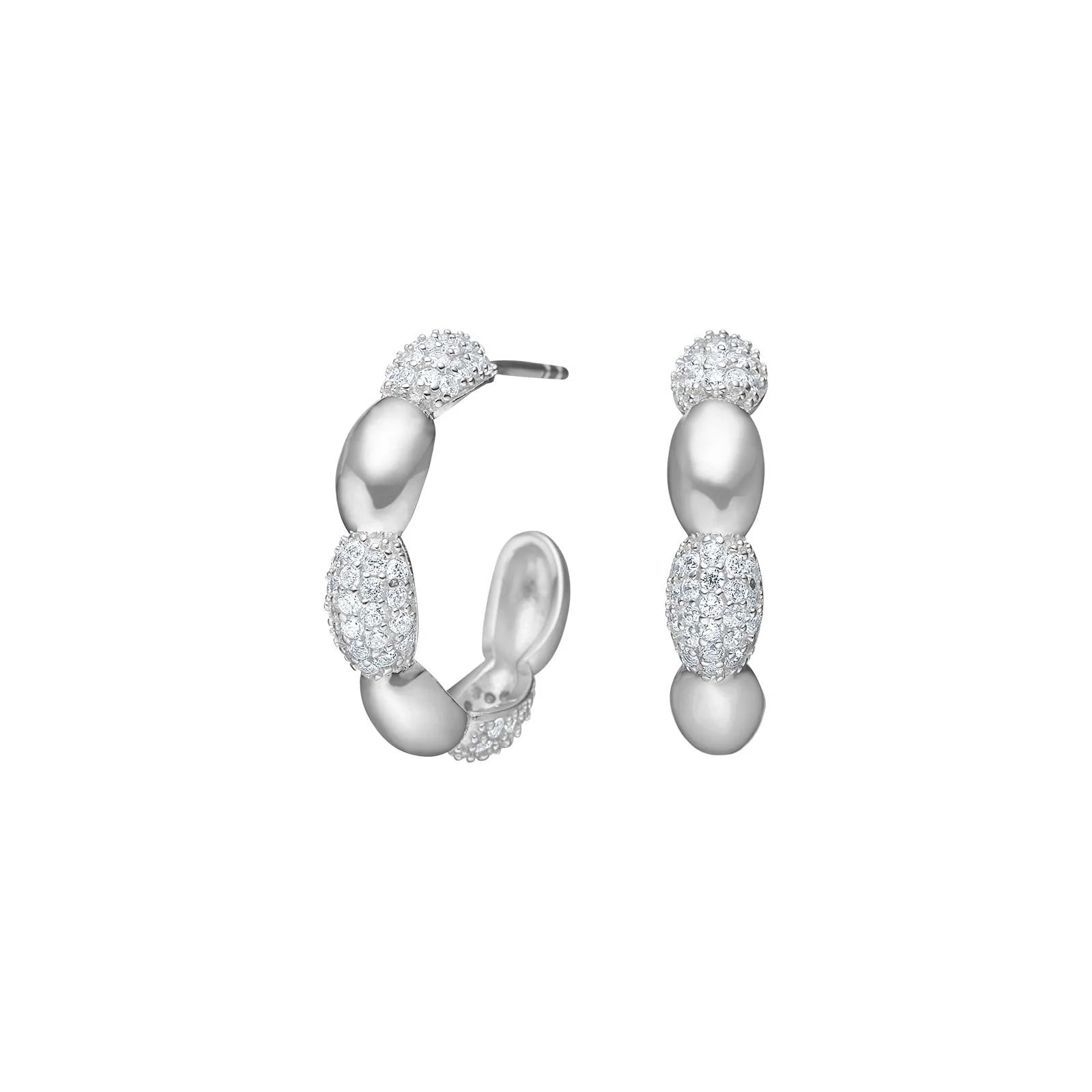 Sølv creoler REBECCANOR - Urma.dk