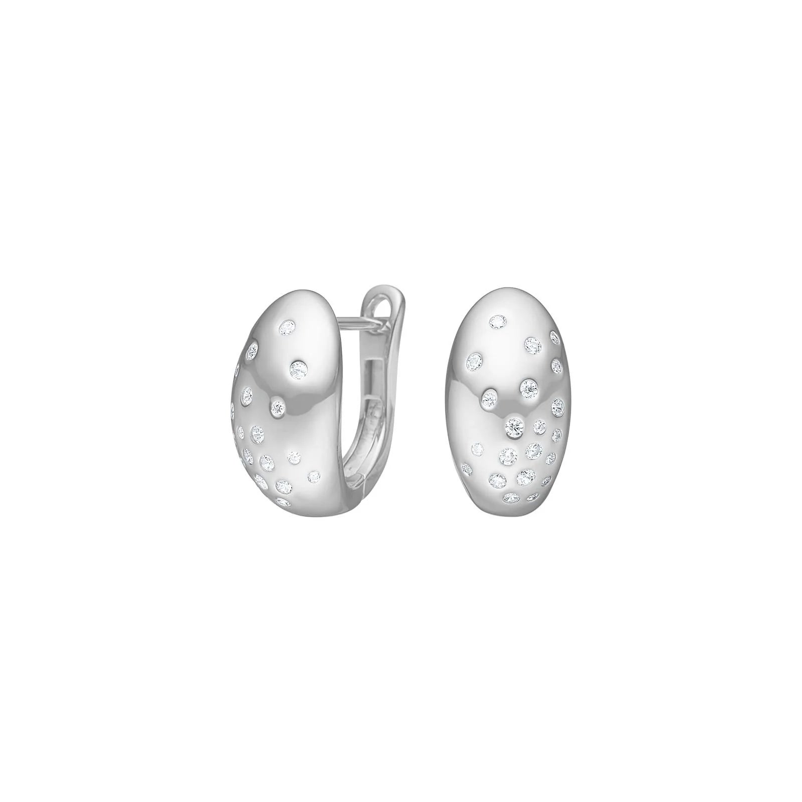 Sølv creoler RHEANOR - Urma.dk