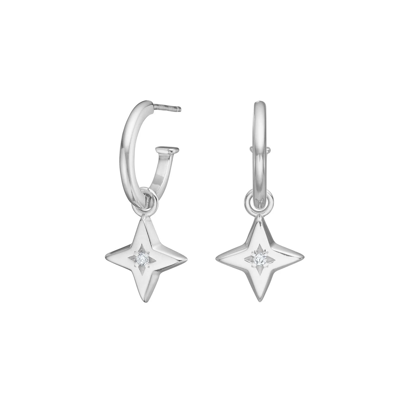 Sølv creoler STARA52 - Urma.dk