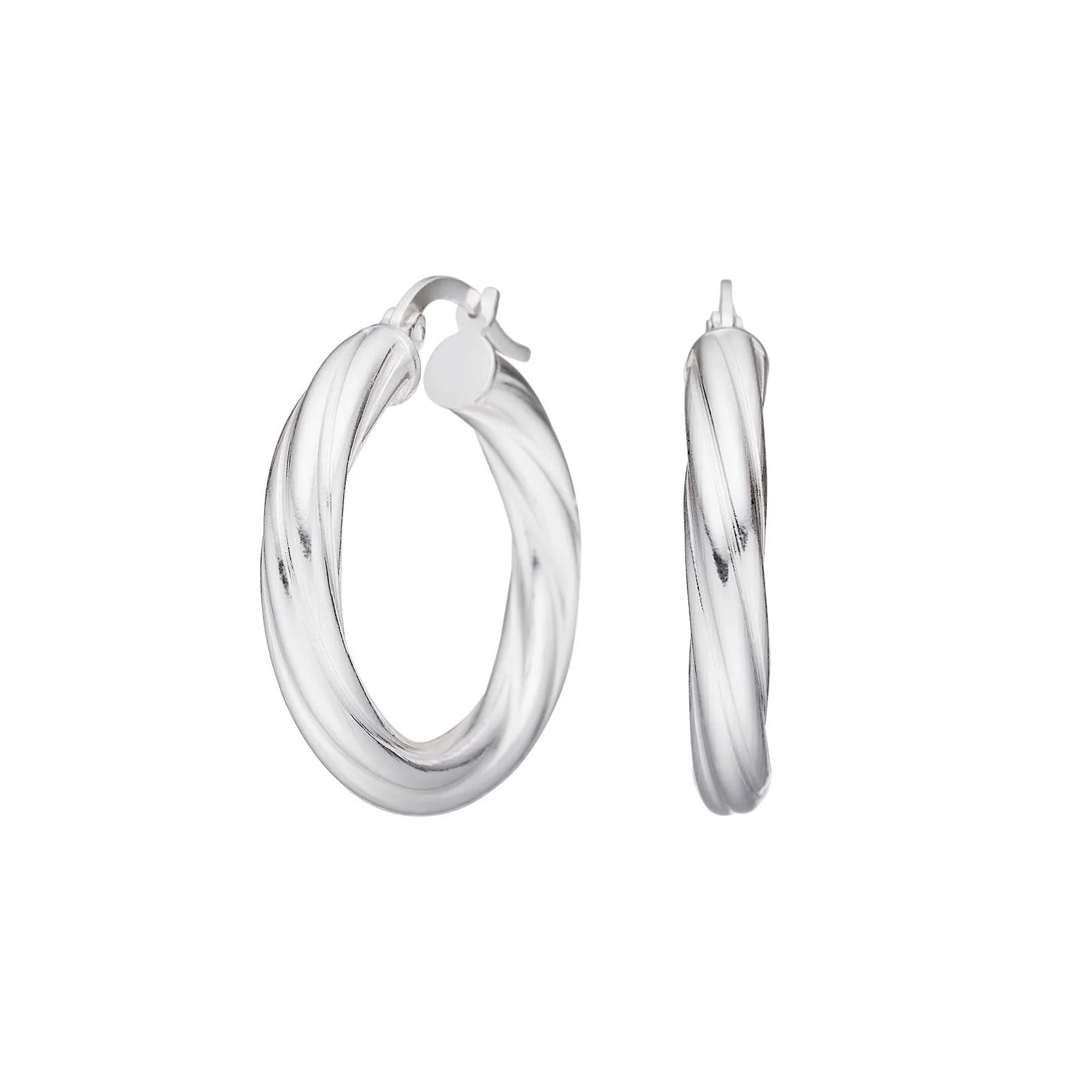 Sølv creoler TORN52 - Urma.dk