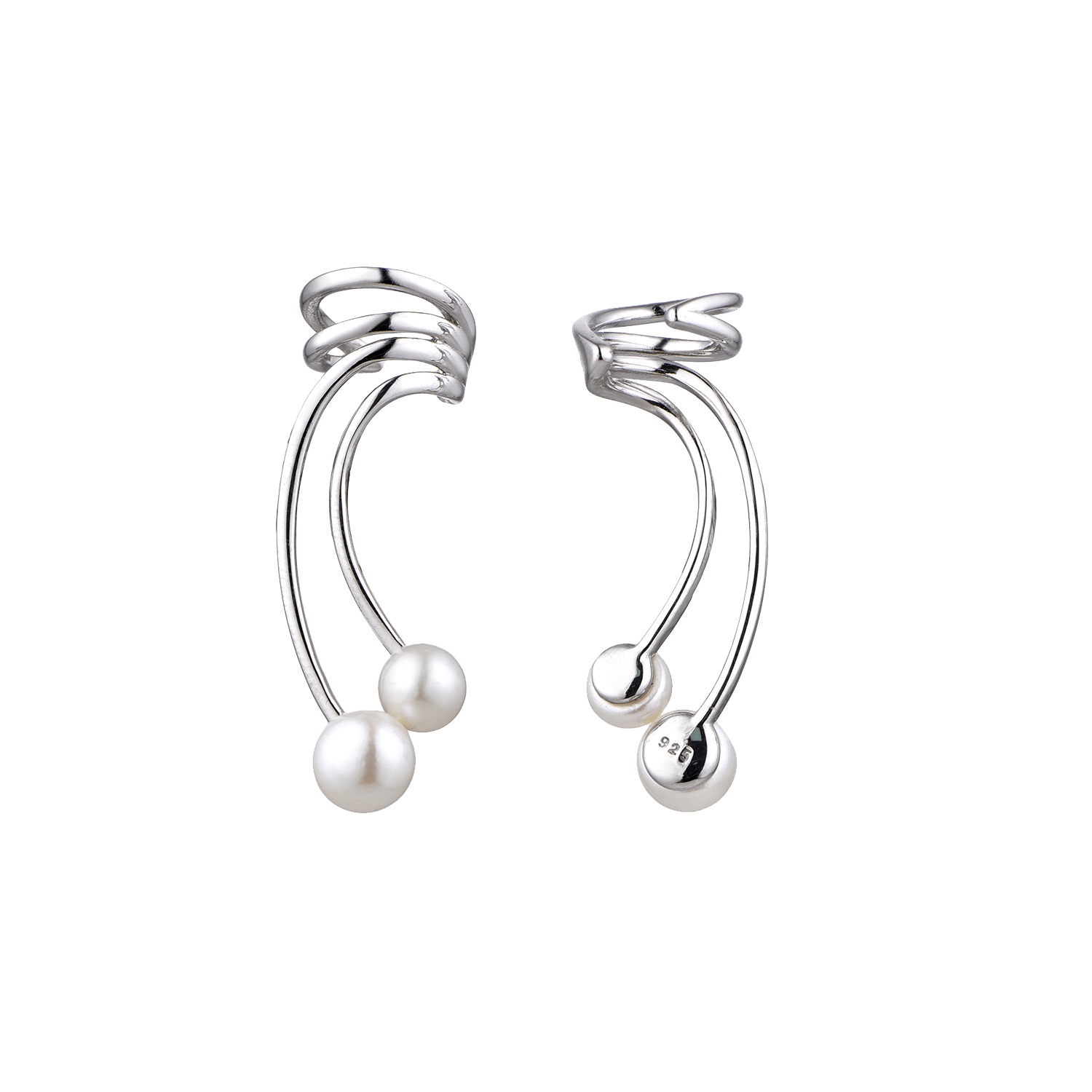 Sølv ear cuff 11249850 - Urma.dk