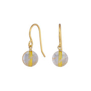 Sølv forg. ørehænger citrin - Urma.dk