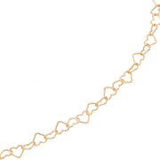 Sølv forgyldt ankelkæde F18163001 - Urma.dk