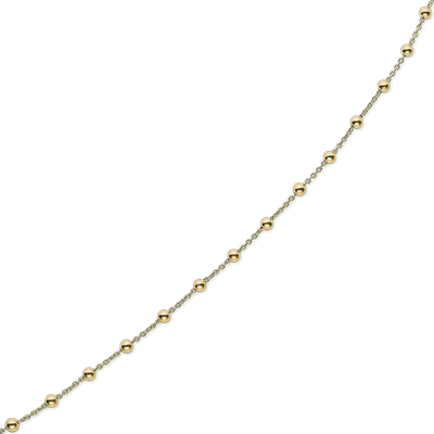 Sølv forgyldt ankelkæde F18190062 - Urma.dk