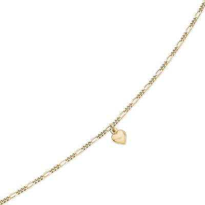 Sølv forgyldt ankelkæde F18190907 - Urma.dk