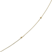 Sølv forgyldt ankelkæde F18190909 - Urma.dk