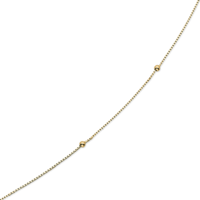 Sølv forgyldt ankelkæde F18190909 - Urma.dk