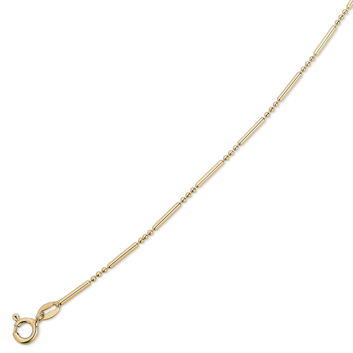 Sølv forgyldt ankelkæde F18190917 - Urma.dk