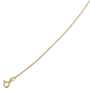 Sølv forgyldt ankelkæde F18190917 - Urma.dk