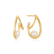 Sølv forgyldt ørestikker F10255967 - Urma.dk