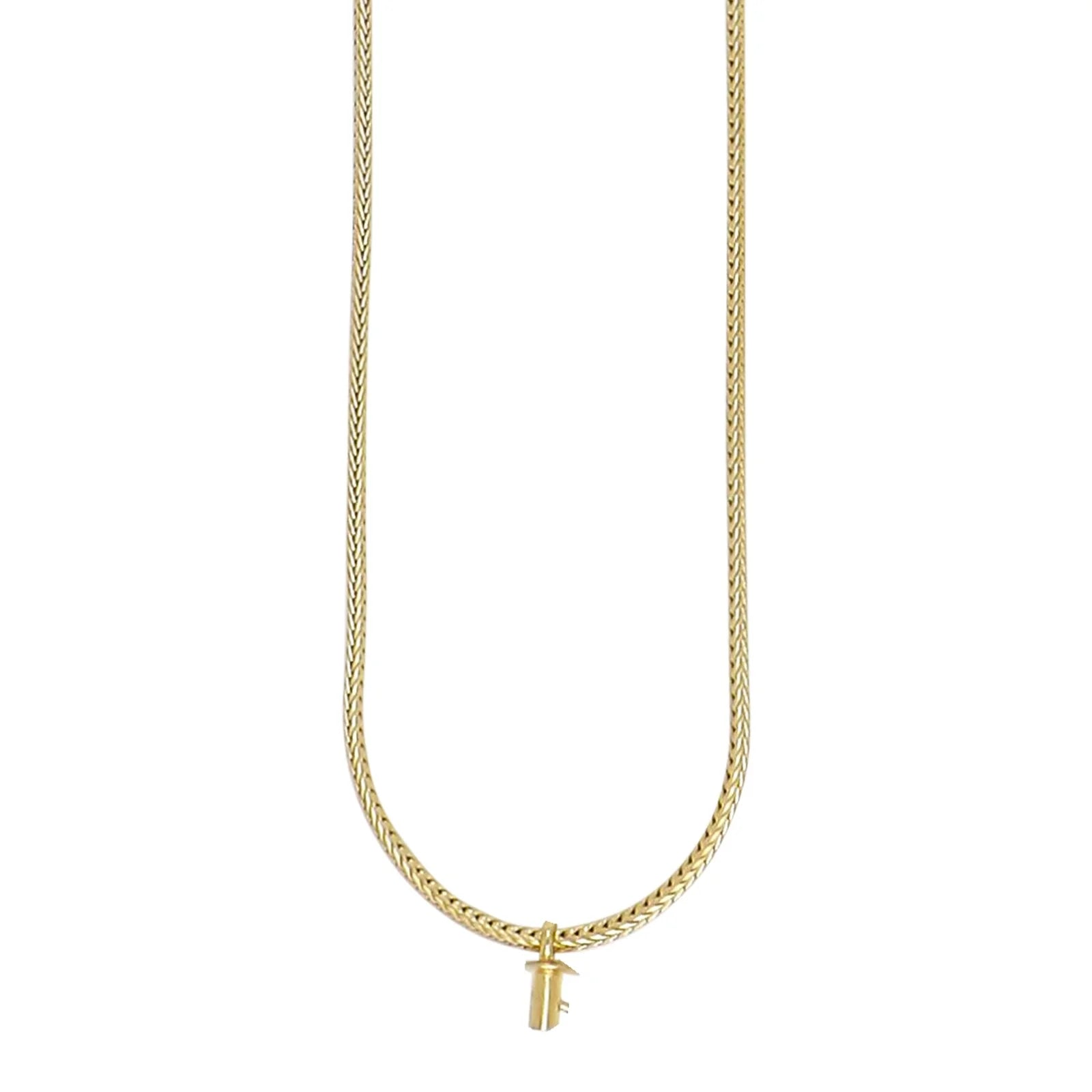 Sølv forgyldt rævehale system - kæde 90cm - Urma.dk