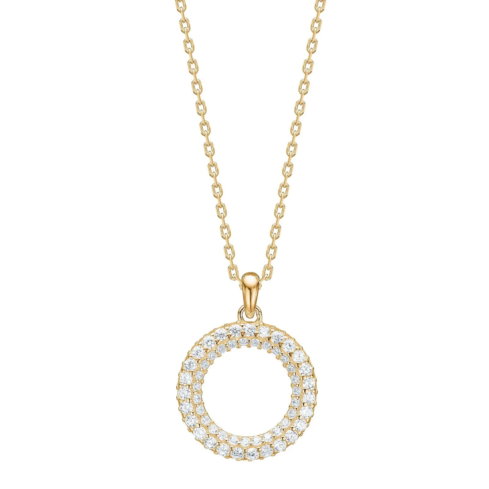 Sølv halskæde cirkel PAULANOR - Urma.dk