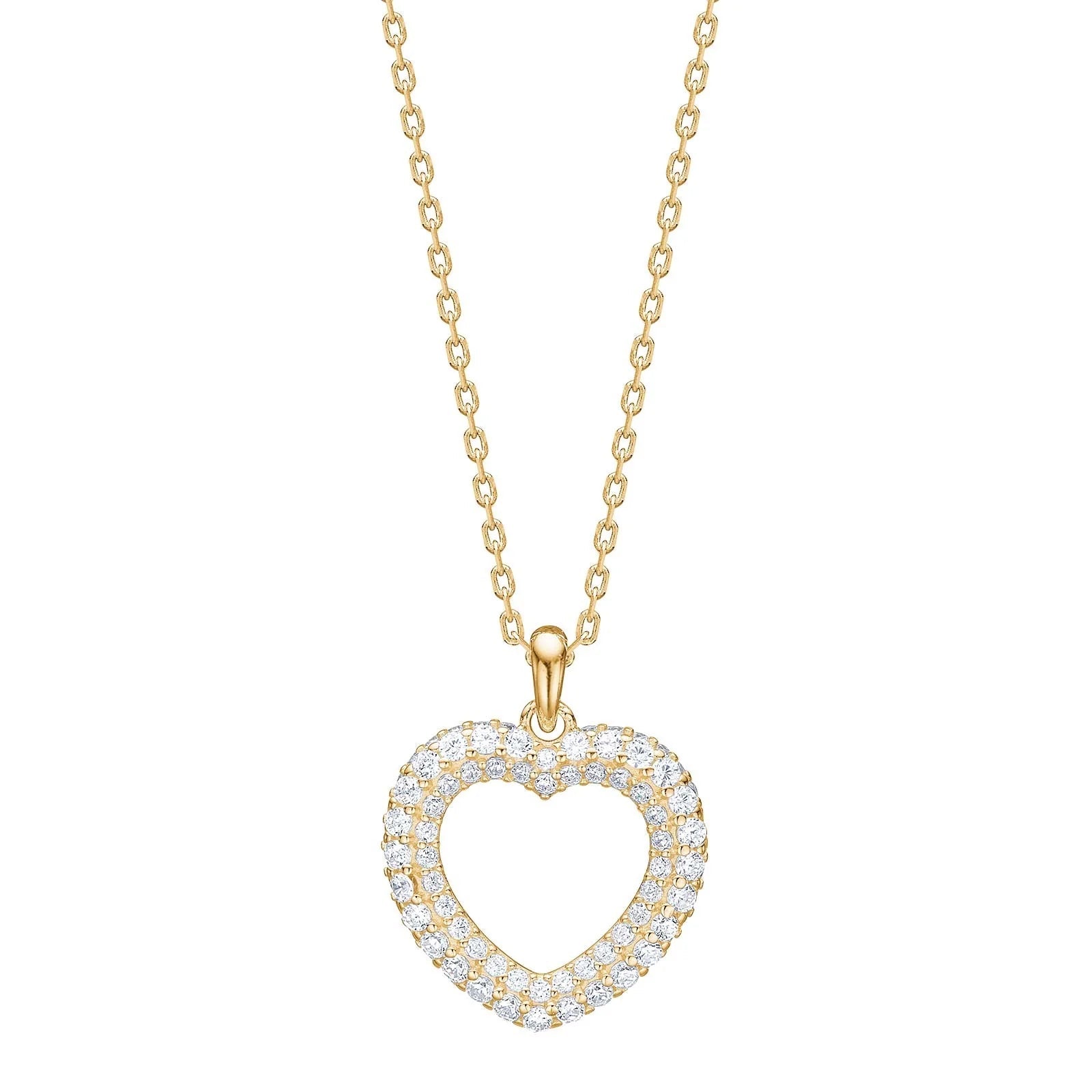 Sølv halskæde hjerte PAULANOR - Urma.dk