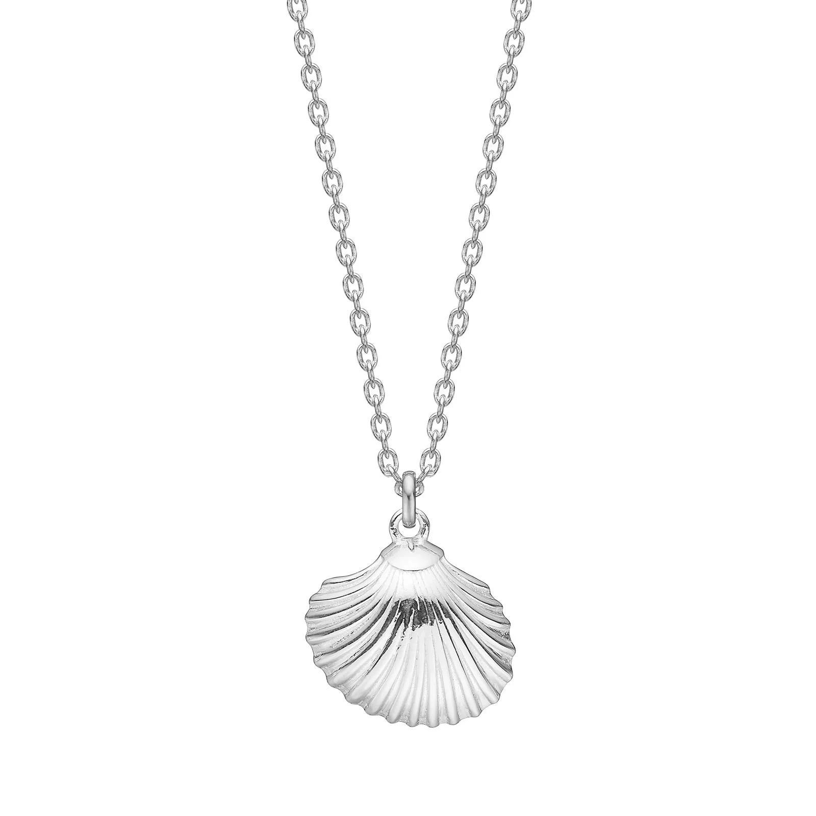 Sølv halskæde muslingeskal SEA52 - Urma.dk